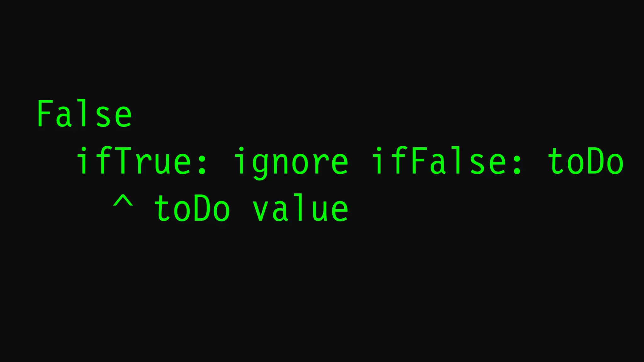 false → λ a b· b
 