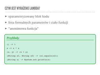 Lambdy strumienie | PPT
