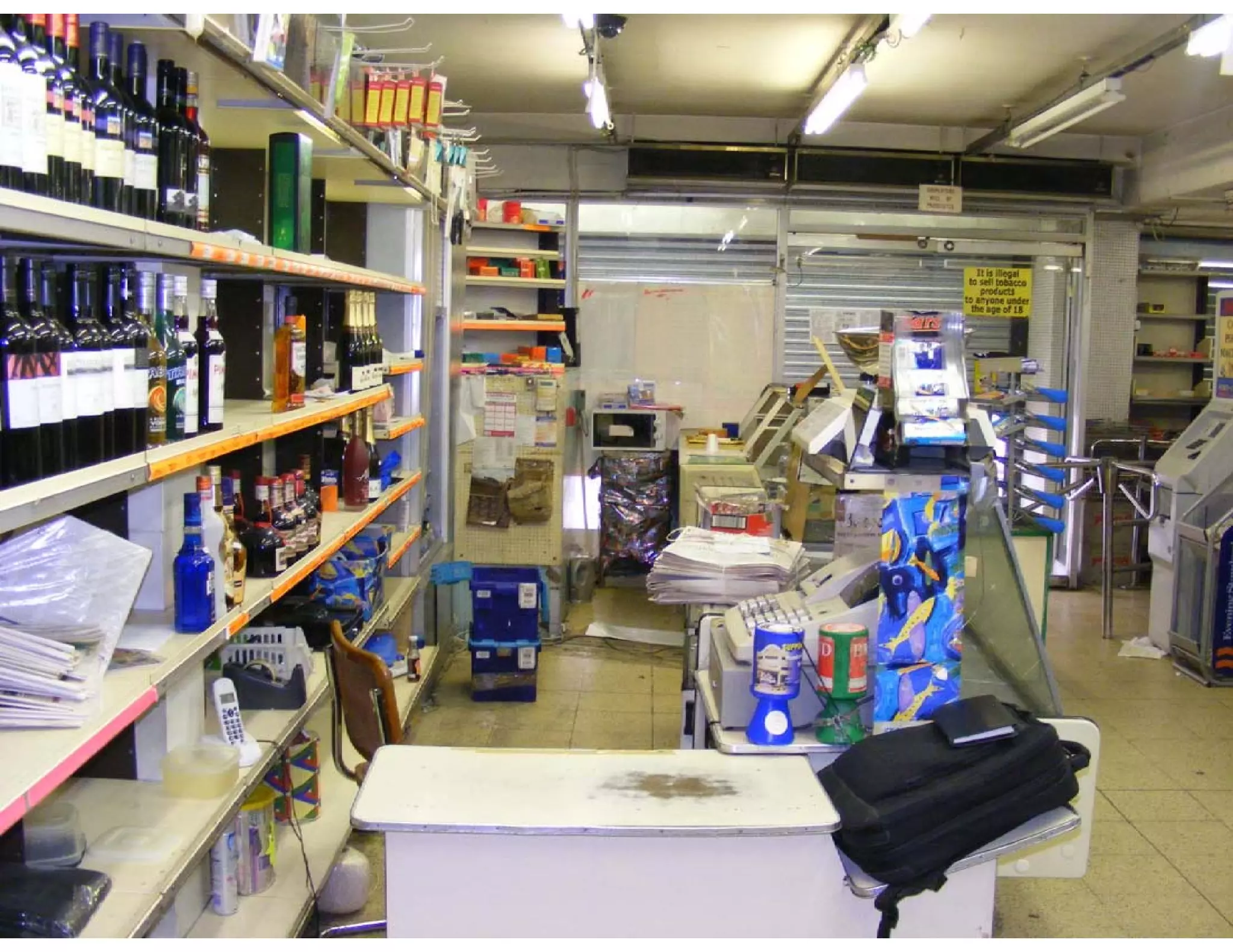 Images of empty supermarket - 5 11 09