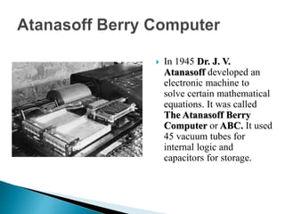 History of computer final | PPTX
