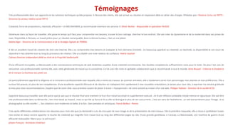Témoignages
Très professionnelle dans son approche et les solutions techniques qu’elle propose. A l’écoute des clients, elle sait arriver au résultat en respectant délai et cahier des charges. N’hésitez pas ! Florence Cornu Les PEP75 -
Directrice du secteur médico-social PEP75
Créativité, force de propositions, réactivité, efficacité = LA MECANOWEB, Je recommande vivement ses services !!! Olivier Barbier - Responsable et spécialiste FAUDOC
Généreuse dans sa façon de travailler, elle passe le temps qu’il faut pour comprendre nos besoins, trouver le bon cadrage, chercher le bon endroit. Elle sait créer du dynamisme et de la modernité dans ses prises de
vues. Disponible, à l’écoute, un travail précis pour un résultat remarquable, dans la bonne humeur, c’est un vrai plaisir.
Adeline léger - Directrice de la Communication et de la Stratégie Digitale de TERREAL
A fait un excellent travail de création de mon site Internet. Elle a su comprendre mes besoins et s’adapter à mon domaine d’activité. J’ai beaucoup apprécié sa créativité, sa réactivité, sa disponibilité et son souci de
répondre à mes attentes tout au long du processus de création. Elle a su établir une vraie relation de confiance. Valérie Gastinel
Cabinet d’avocats indépendant dédié au droit de la Propriété Intellectuelle
D’une efficacité incroyable, La Mecanoweb a des connaissances techniques de web évidentes couplées d’une créativité enrichissante. Des doubles compétences suffisamment rares pour le noter. De plus il est rare de
rencontrer une professionnelle comme elle, avec cette générosité de travail qui la caractérise. Ce fut une très riche et agréable collaboration que je recommande à tout le monde. Anne Roussel - Créatrice et fondatrice
de la marque La Duchesse aux pieds nus
J’ai particulièrement apprécié la diligence et la conscience professionnelle avec laquelle, elle a mené ses travaux. Au premier entretien, elle a totalement cerné mon personnage, mes attentes et mes préférences. Elle a
surtout fait preuve, en plus de ses compétences, d’une excellente capacité d’écoute et de réaction en s’adaptant très rapidement à mes nouvelles orientations. Je tenais pour tout cela, à exprimer ma sincère gratitude
et mes plus vives recommandations. J’espère que de votre côté, vous prendrez autant de plaisir à tracer « l’autoportrait » de votre activité au travers d’un site web. Philippe Tadiotto - Directeur de la société ACISS
J’apprécie beaucoup travailler avec elle parce que je sais que le résultat final sera vraiment le fruit d’un travail accompli et superbement exécuté , né d’une réflexion préalable initiale intense et rigoureuse. Elle sait être
très professionnelle dans sa démarche , rien n’est laissé au hasard , mais ce qui fait sa force et là ou elle se distingue le plus de ses concurrents , c’est son sens de l’esthétisme , un oeil extraordinaire pour l’image , et la
photographie ou elle excelle ! … Ses créations sont modernes et belles à la fois , bien pensées et artistiques. Franck Bailleul - Peintre
C’est après différentes collaborations non abouties pour mon site que j’ai demandé à Lulu de s’occuper de mon image et de la présentation de mes travaux. Dès la première maquette, elle a réussi à synthétiser toutes
mes envies et mieux encore apporter la touche de créativité qui magnifie mon travail tout au long des différentes pages du site. D’une grande gentillesse, à l écoute, La Mecanoweb, une machine de guerre d’une
efficacité redoutable ! Merci pour ce joli travail !
Johann François - Architecte d'intérieur
 