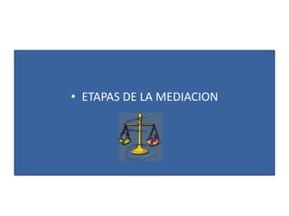 • ETAPAS DE LA MEDIACION
•
 