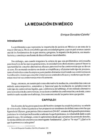La mediacion en mexico