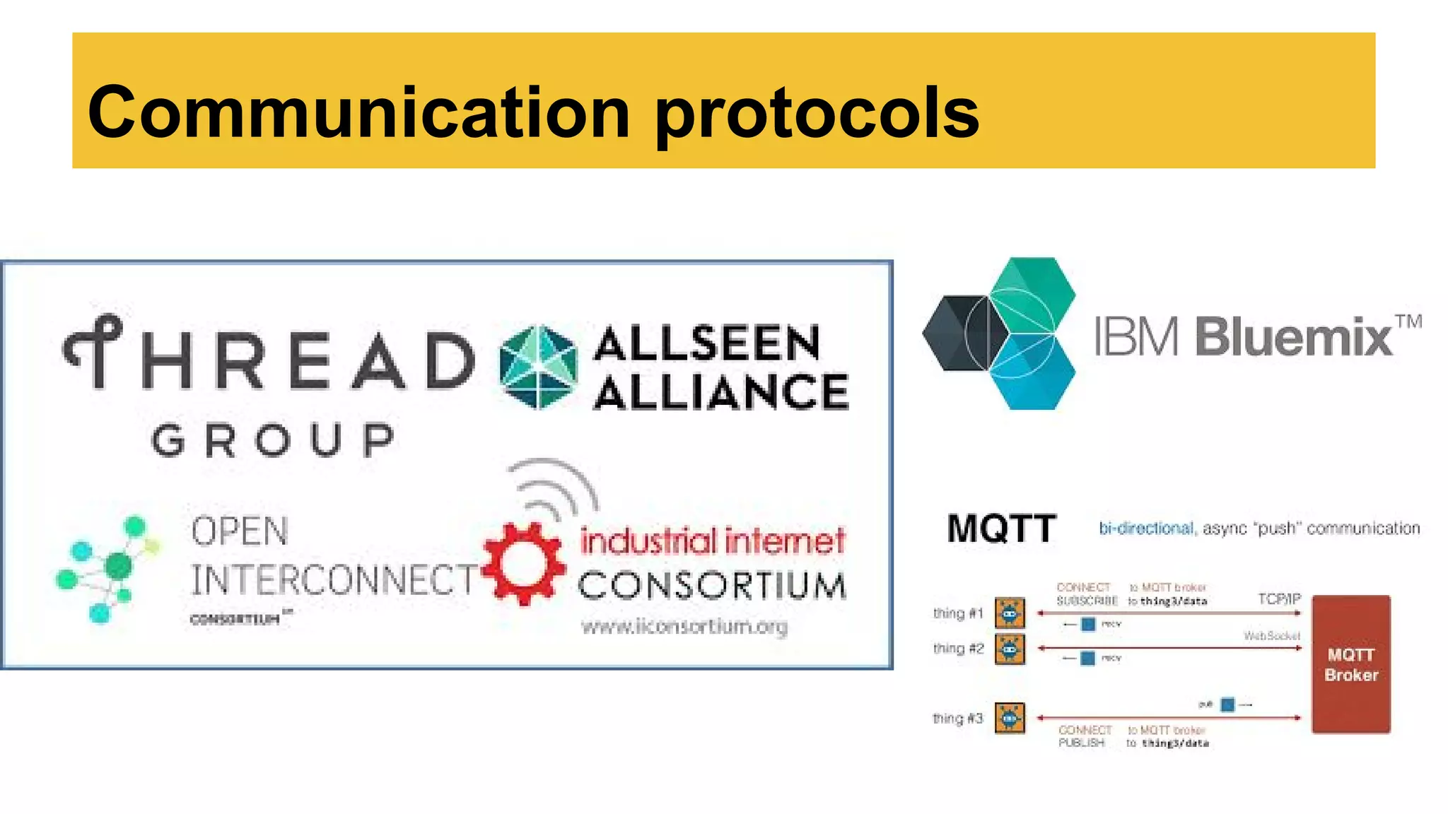 Communication protocols
 