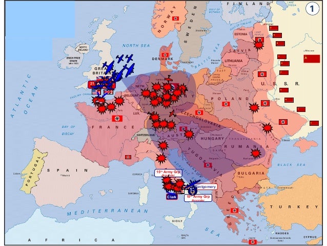 Une Carte Explicite De La Seconde Guerre Mondiale