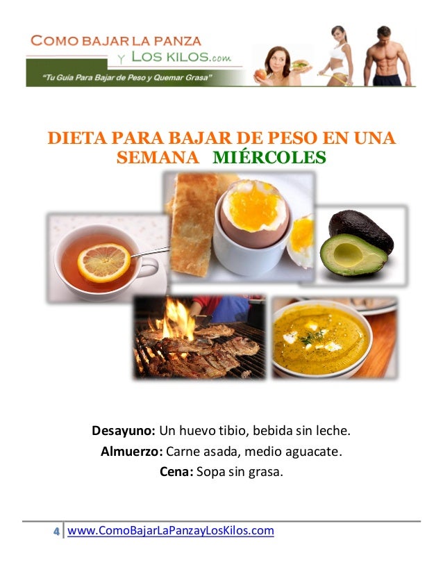 Verduras para bajar de peso en una semana