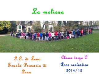 La melissa
Classe terza C
Anno scolastico
2014/15
I.C. di Leno
Scuola Primaria di
Leno
 