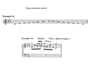 Tipos de escala menor
 