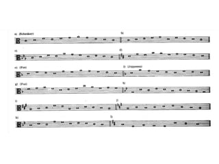 La melodía cantus firmus