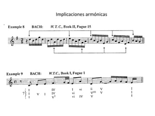 Implicaciones armónicas
 