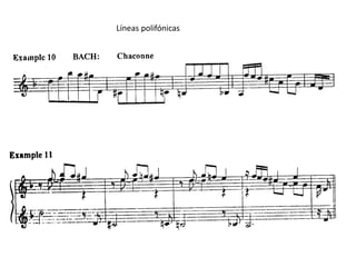 Líneas polifónicas
 