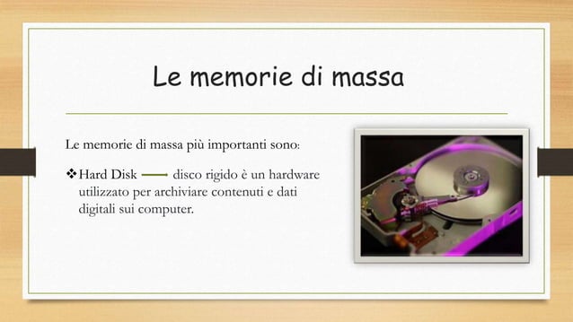 La memoria centrale, di massa ed il.pptx