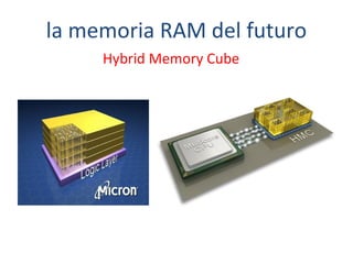 la memoria RAM del futuro 
Hybrid Memory Cube 
 