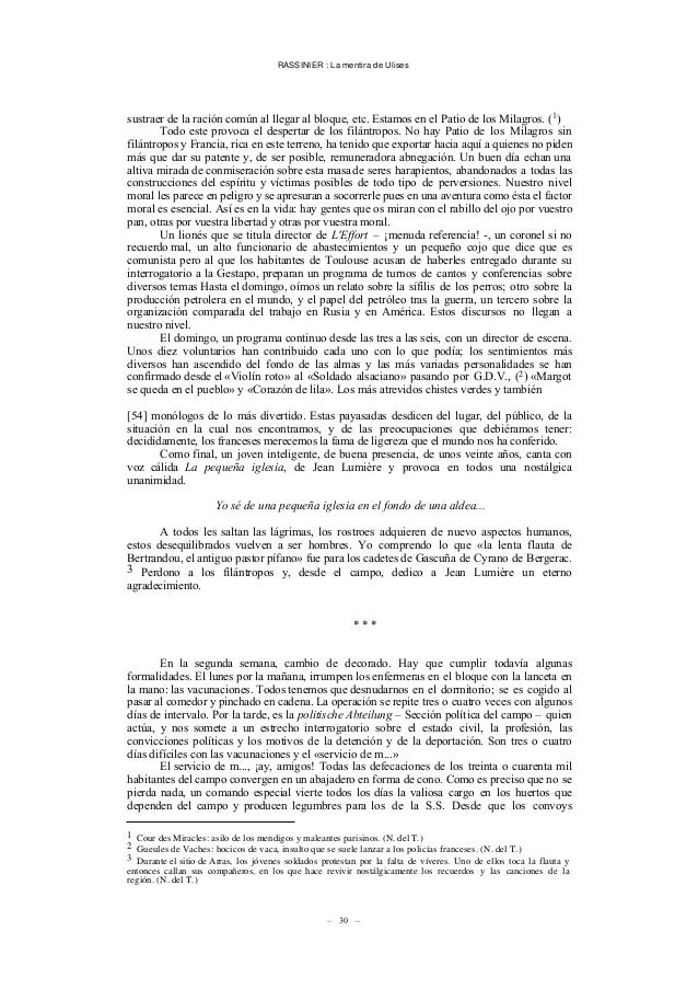 La Mentira De Ulises Paul Rassinier