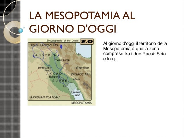 La mesopotamia