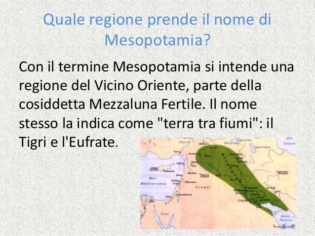 La mesopotamia.
