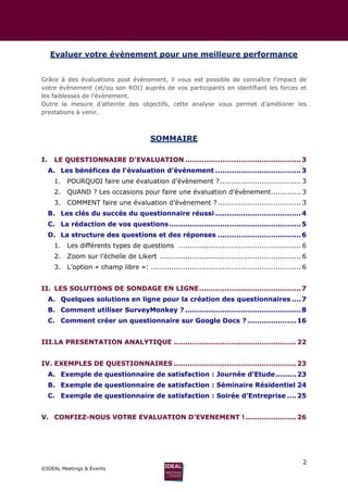 La Mesure De Satisfaction Participants