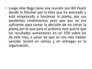 Alex Rogo La meta | PPTX