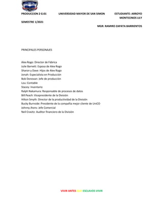Alex Rogo La meta eliyahu goldratt | PDF