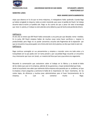 Alex Rogo La meta eliyahu goldratt | PDF