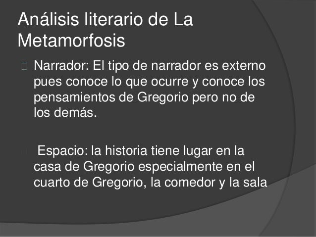 La metamorfosis de Franz kafka