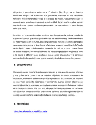 Alex Rogo La meta pelicula | PDF
