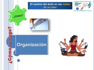 Organización
El camino del éxito en las metas
de un líder
 