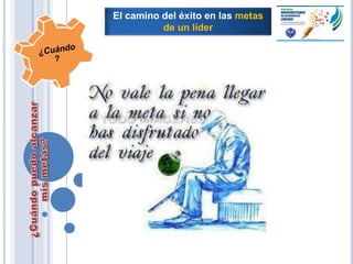 El camino del éxito en las metas
de un líder
 