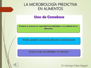 LA MICROBIOLOGÍA PREDICTIVA
EN ALIMENTOS
Dr Santiago Pablo Baggini
 