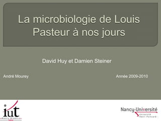 David Huy et Damien Steiner

André Mourey                                 Année 2009-2010




                                                               1
 