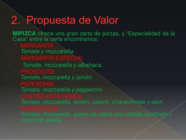 Plan de negocio pizzeria