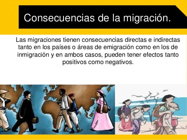 La migración a nivel mundial.