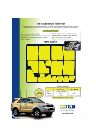 Protecta. Painel balístico - Blindagem