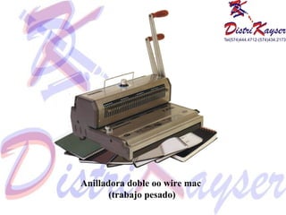 Anilladora doble oo wire mac  (trabajo pesado) 