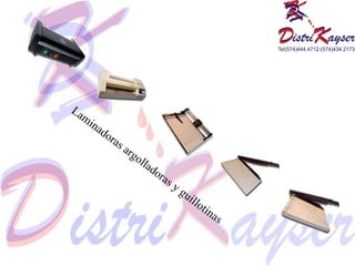 Laminadoras argolladoras y guillotinas 