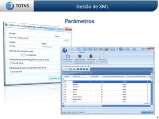 Parâmetros
Gestão de XML
5
 