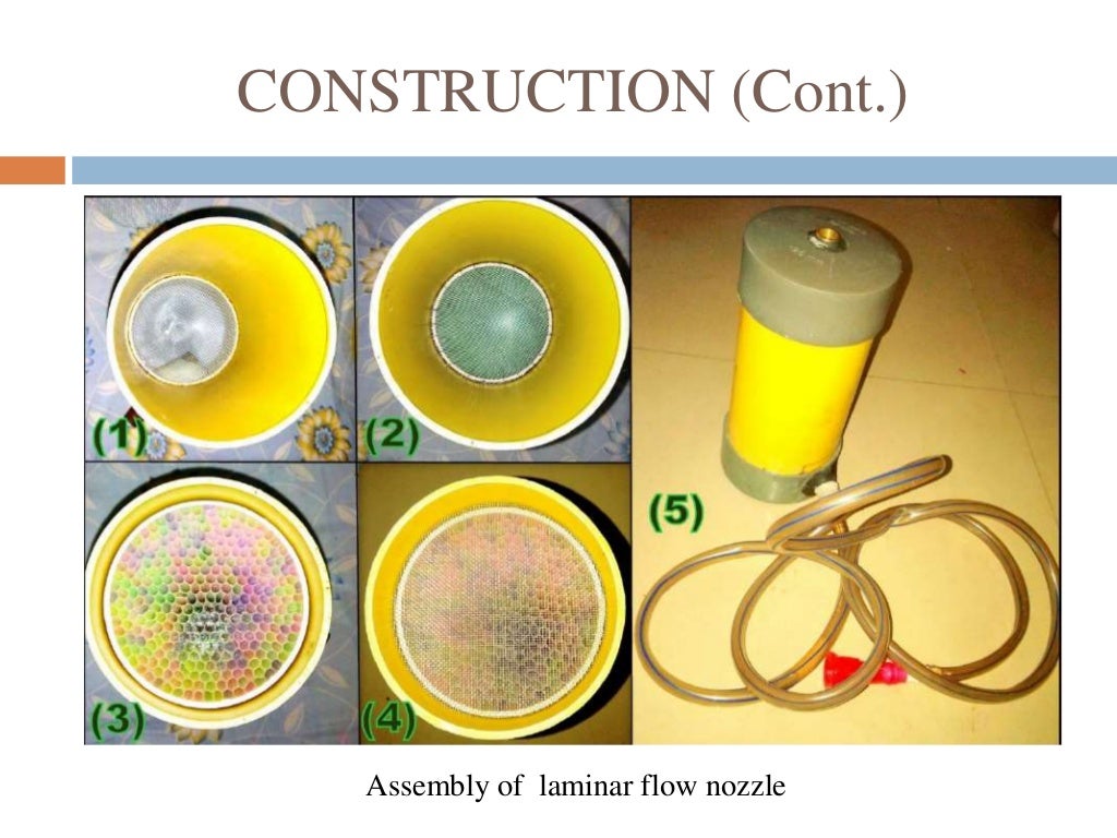 Laminar flow nozzle for fountain set up