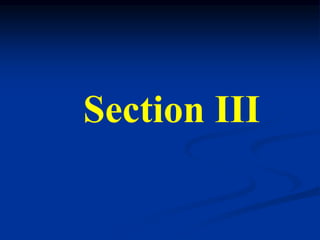 Section III
 
