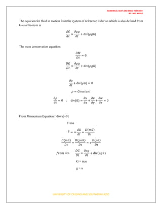 Laminar flow over a backward | PDF