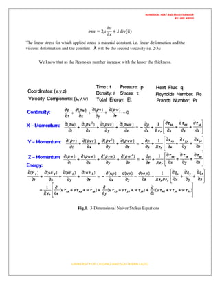 Laminar flow over a backward | PDF