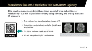 Submillimeter fMRI Acquisition using a dual-echo Rosette kspace trajectory at 3T