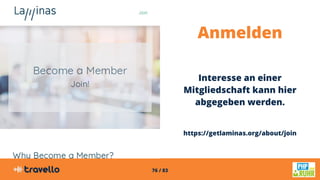 76 / 83
Anmelden
Interesse an einer
Mitgliedschaft kann hier
abgegeben werden.
https://getlaminas.org/about/join
 