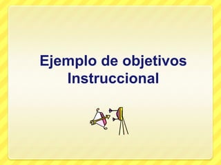 Ejemplos de objetivos usando la taxonomía de Bloom -AndersonEl alumno definirá los seis niveles de la taxonomía del dominio cognitivo de  BloomEl alumno explicará el propósito de la Taxonomía del Dominio Cognitivo de  Bloom. El alumno escribirá un objetivo de instrucción para cada nivel de la Taxonomía de Bloom.  Conocimiento (Memoria)ComprensiónAplicación 