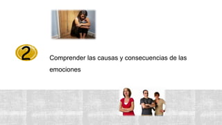 Comprender las causas y consecuencias de las
emociones
2
 