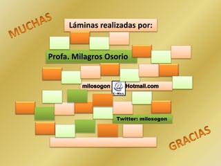 Láminas realizadas por:
Profa. Milagros Osorio
Twitter: milosogon
 