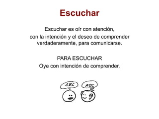 ComprenderComprender es entender los actos o sentimientos de otros.PARA COMPRENDERPonte en su lugar.