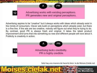 Las Relaciones PúblicasLas Relaciones Públicas según YO
Solo hay una manera de hacerlo bien: la de Moises.Cielak.net
333
 