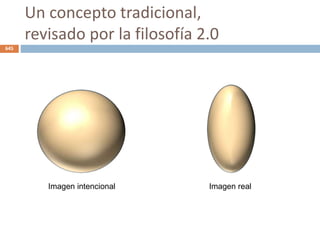 Un concepto tradicional,
revisado por la filosofía 2.0
645
Imagen intencional Imagen real
 