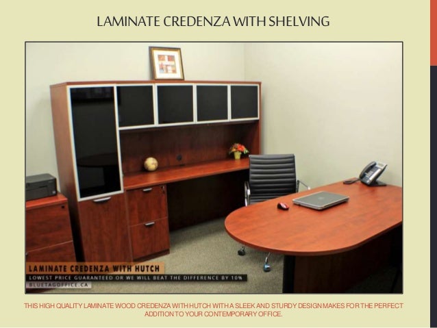 Laminate Credenza With Hutch On Sale At Blue Tag Office Ltd In Canada