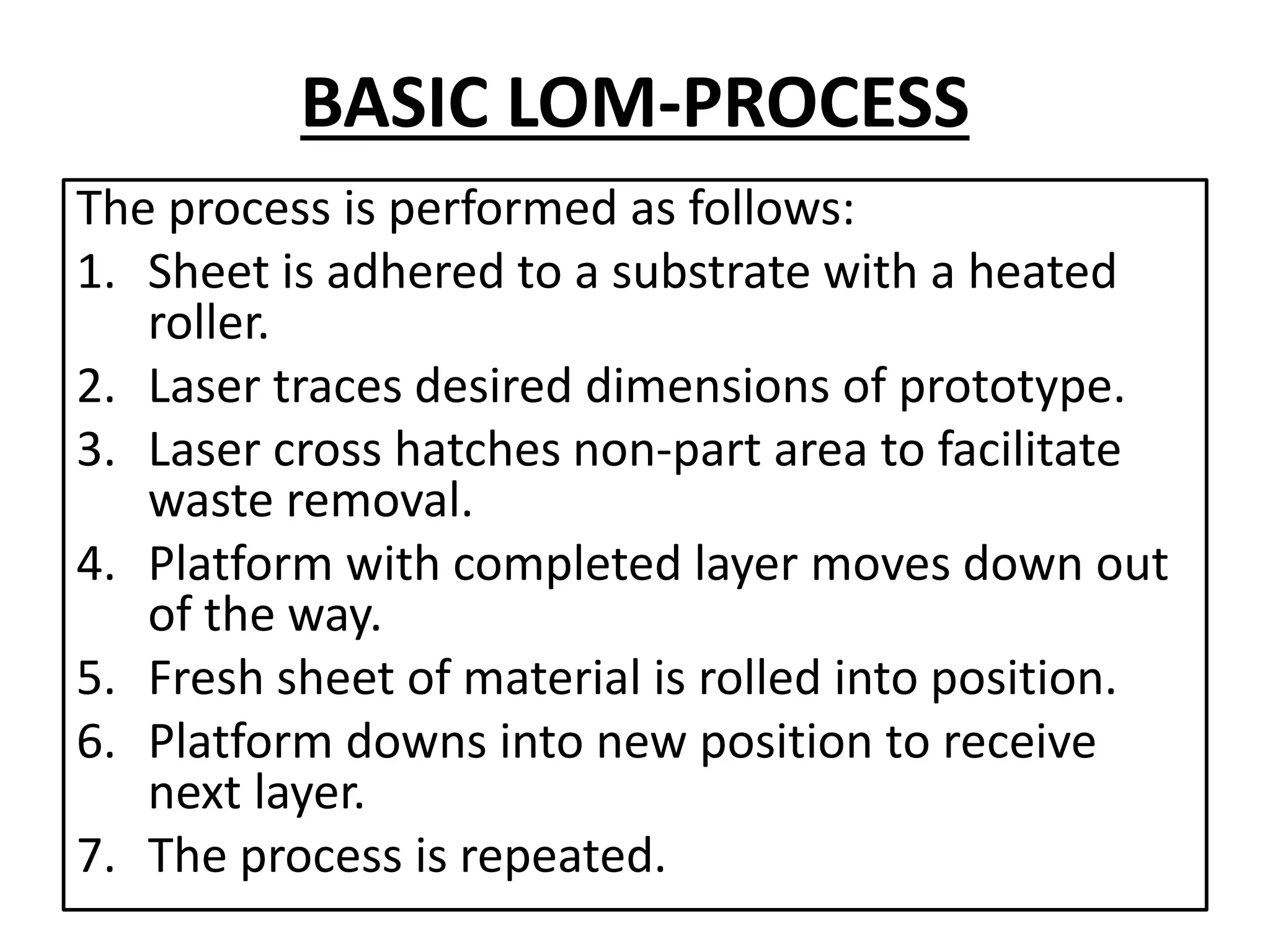Laminated object manufacturing PPT